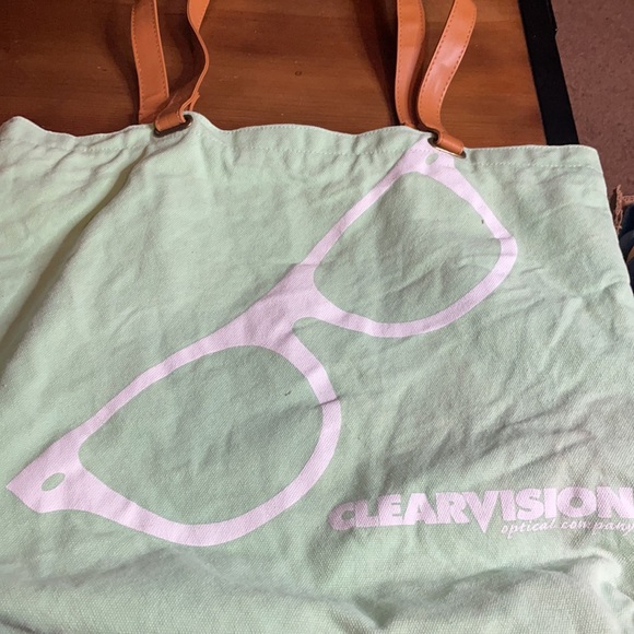ClearVision EYEGLASSES 🤓 Tote Bag EUC - Picture 3 of 11